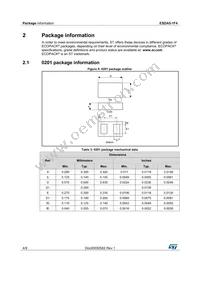 ESDA5-1F4 Datasheet Page 4