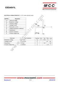 ESDA6V1L-TP Datasheet Page 2