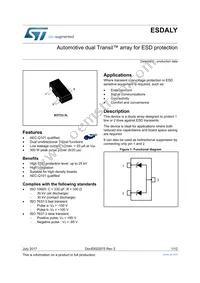 ESDA6V1LY Datasheet Cover