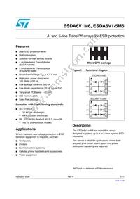 ESDA6V1M6 Datasheet Cover