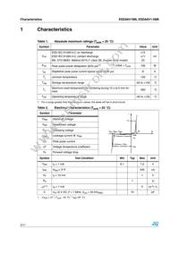 ESDA6V1M6 Datasheet Page 2