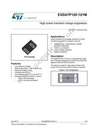 ESDA7P120-1U1M Datasheet Cover