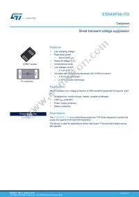 ESDA8P30-1T2 Datasheet Cover