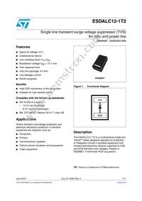 ESDALC12-1T2 Datasheet Cover