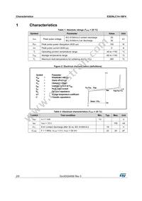 ESDALC14-1BF4 Datasheet Page 2
