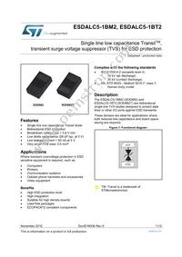 ESDALC5-1BM2 Datasheet Cover