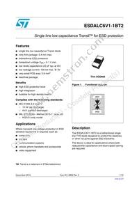 ESDALC6V1-1BT2 Datasheet Cover