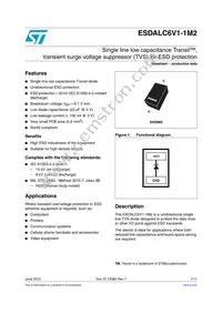 ESDALC6V1-1M2 Datasheet Cover