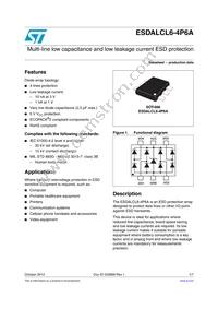 ESDALCL6-4P6A Datasheet Cover