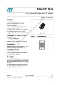 ESDARF01-1BM2 Datasheet Cover