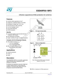 ESDARF03-1BF3 Datasheet Cover