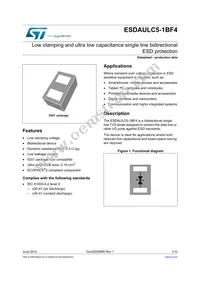 ESDAULC45-1BF4 Datasheet Cover