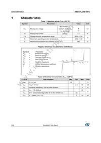 ESDAVLC12-1BV2 Datasheet Page 2