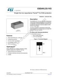 ESDAVLC6-1V2 Datasheet Cover