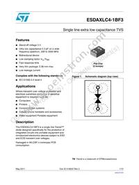 ESDAXLC4-1BF3 Datasheet Cover