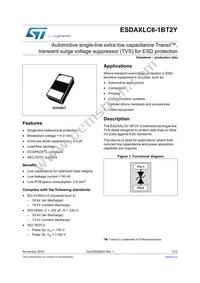 ESDAXLC6-1BT2Y Datasheet Cover