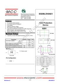 ESDBL5V0AE1-TP Datasheet Cover