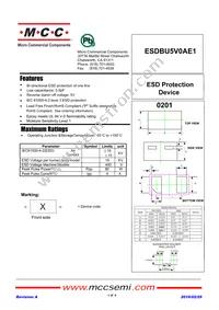 ESDBU5V0AE1-TP Datasheet Cover