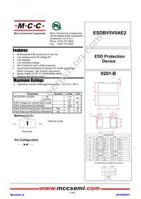 ESDBV5V0AE2-TP Datasheet Cover
