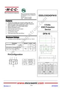 ESDLC0524DFN10-TP Datasheet Cover