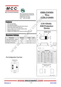 ESDLC12VD3-TP Datasheet Cover