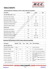 ESDLC3603P3-TP Datasheet Page 2