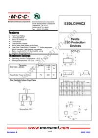 ESDLC5V0C2-TP Datasheet Cover