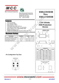 ESDLC5V0D3B-TP Datasheet Cover