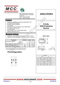 ESDLC5V0K5-TP Datasheet Cover