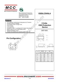 ESDLC5V0L4-TP Datasheet Cover