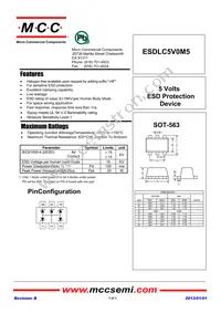 ESDLC5V0M5-TP Datasheet Cover