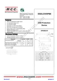 ESDLC5V0PB8-TP Datasheet Cover