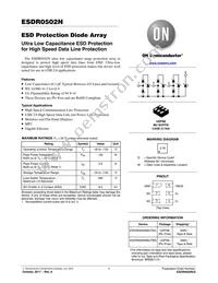 ESDR0502NMUTAG Datasheet Cover