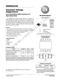 ESDR0544MDMR4G Datasheet Cover