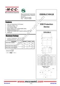 ESDSLC16VLB-TP Datasheet Cover
