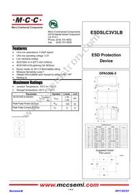 ESDSLC3V3LB-TP Datasheet Cover