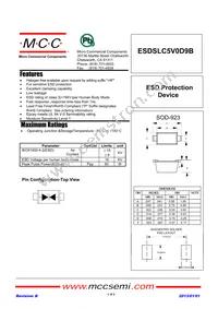 ESDSLC5V0D9B-TP Datasheet Cover