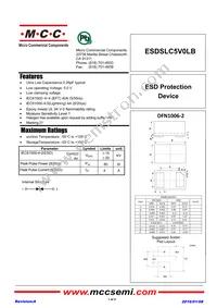 ESDSLC5V0LB-TP Datasheet Cover