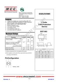 ESDU5V0M5-TP Datasheet Cover