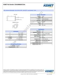 ESH106M063AC3AA Datasheet Cover