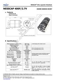 ESHSR-0400C0-002R7 Datasheet Cover