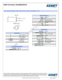 ESK228M035AM7AA Datasheet Cover