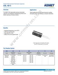 ESK476M035AC3AA Datasheet Cover