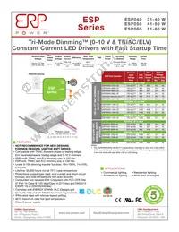 ESP040W-0940-33-SS-F1 Datasheet Cover