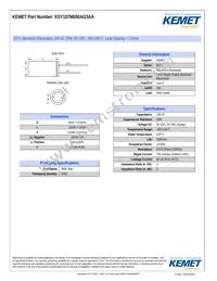 ESY107M050AG3AA Datasheet Cover