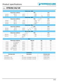 ETD29/16/10-3C95-G500 Datasheet Page 2