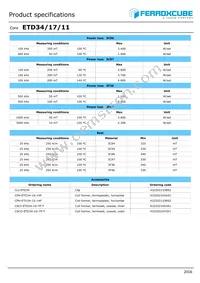 ETD34/17/11-3C97-G500 Datasheet Page 2