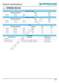 ETD49/25/16-3C97-G500 Datasheet Page 2