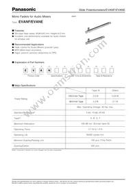 EVA-NE3R15B14 Datasheet Cover