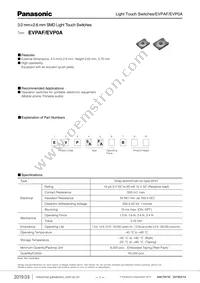 EVP-AF7B70 Datasheet Cover